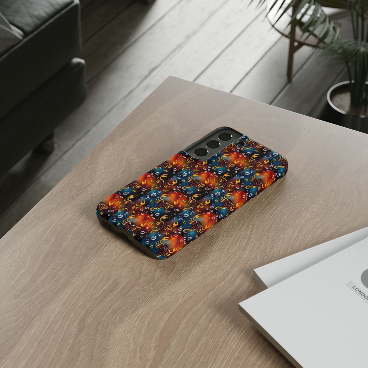Tough Cases, Scorpio, Zodiac v2, Bubble Pattern