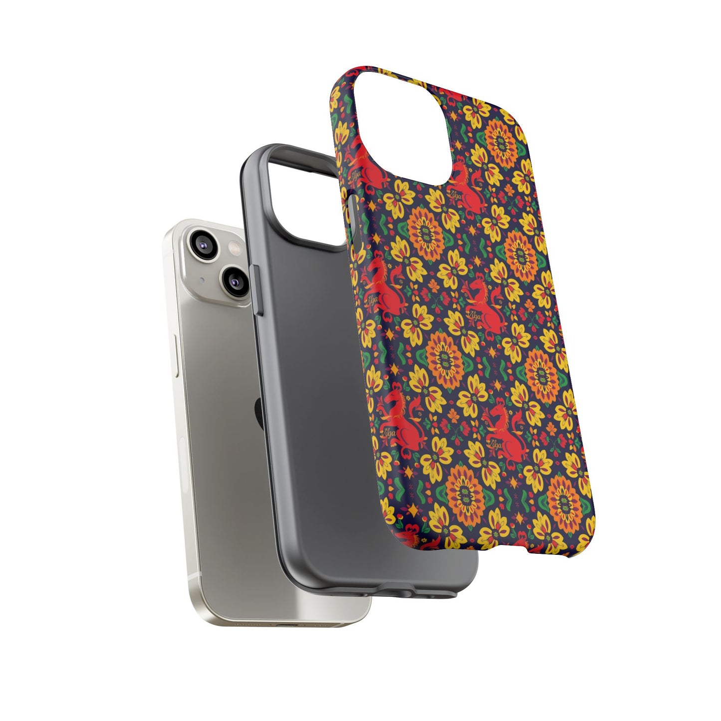 Tough Cases, Virgo, Zodiac v2, Flower Pattern