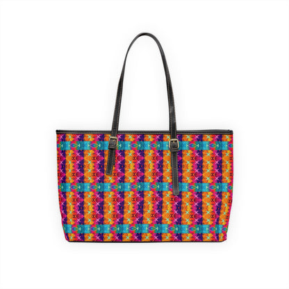 Leather Shoulder Bag, Pisces, Zodiac v1, Shapes Pattern