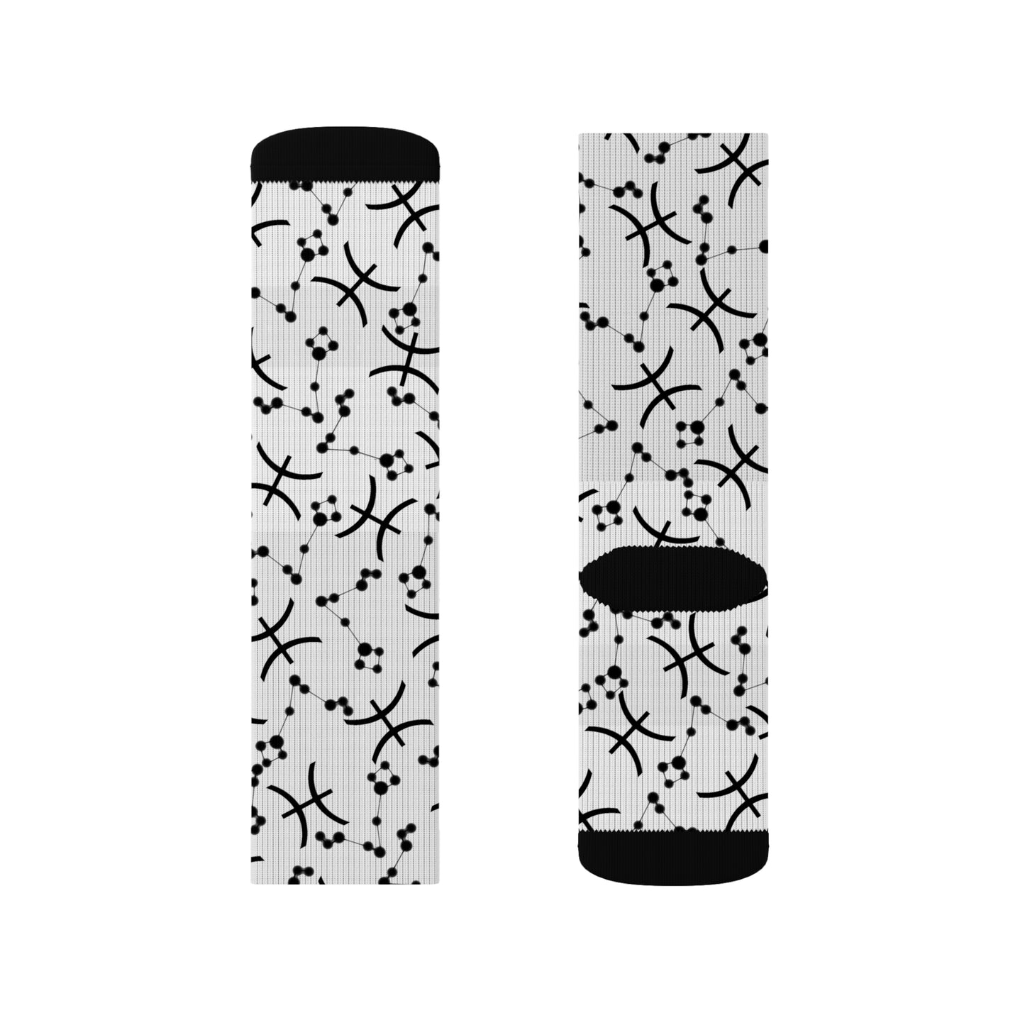 Zodiac Sublimation Socks Pisces Zodiac sign