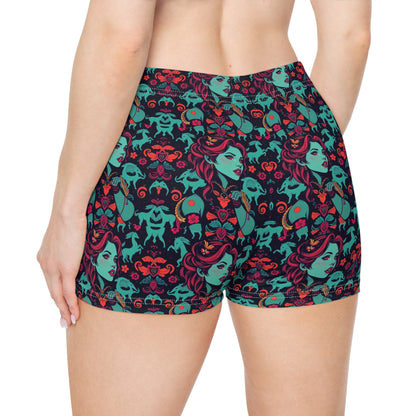 Women's Shorts, (AOP), Virgo, Zodiac, Sexy Pattern
