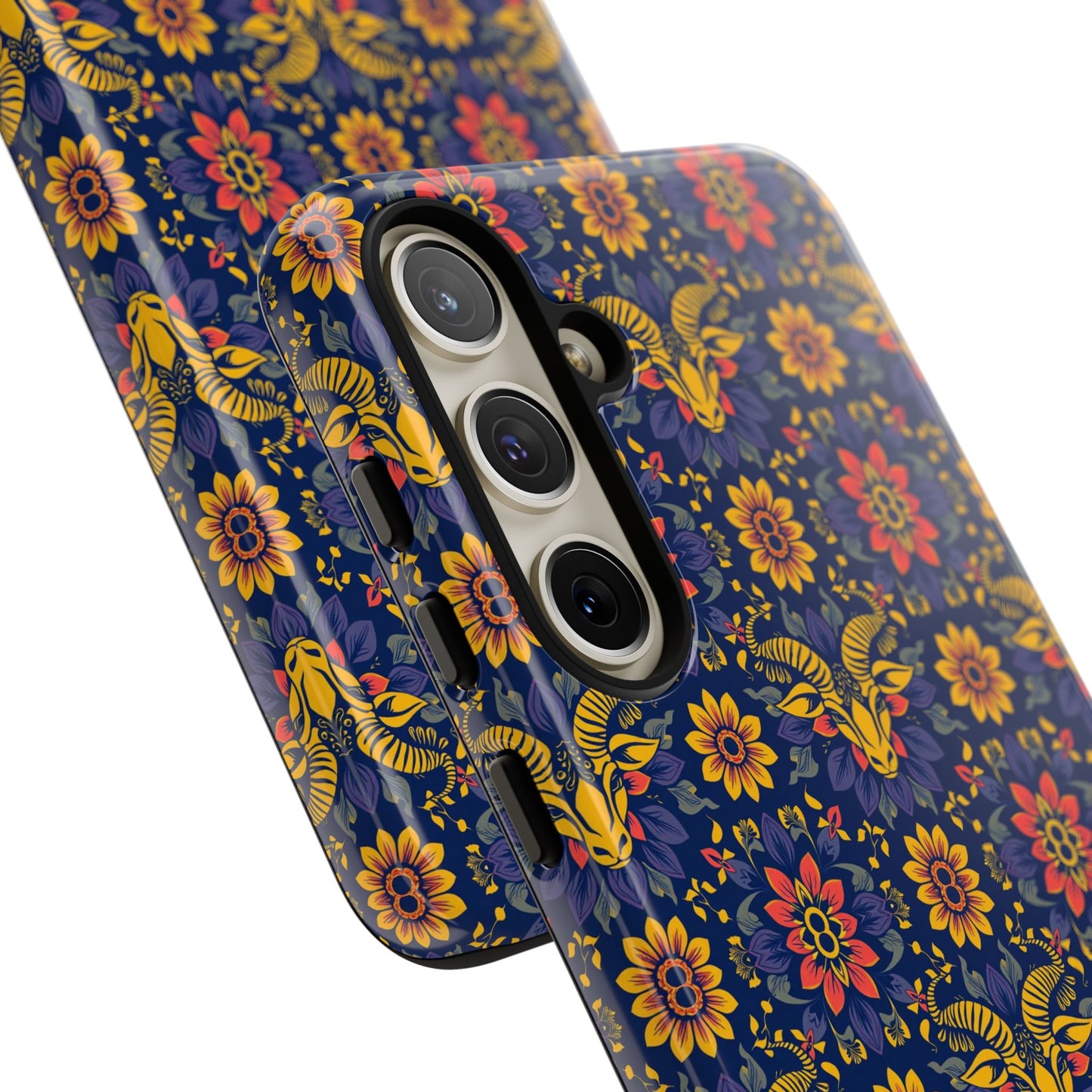 Tough Cases, Taurus, Zodiac v3, Flower Pattern