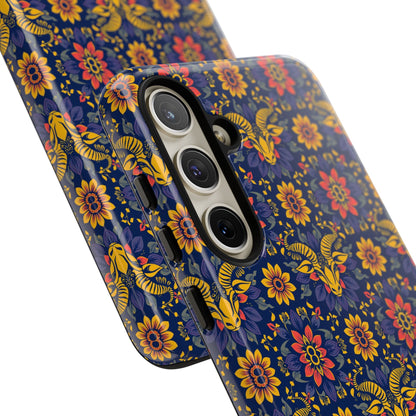 Tough Cases, Taurus, Zodiac v3, Flower Pattern