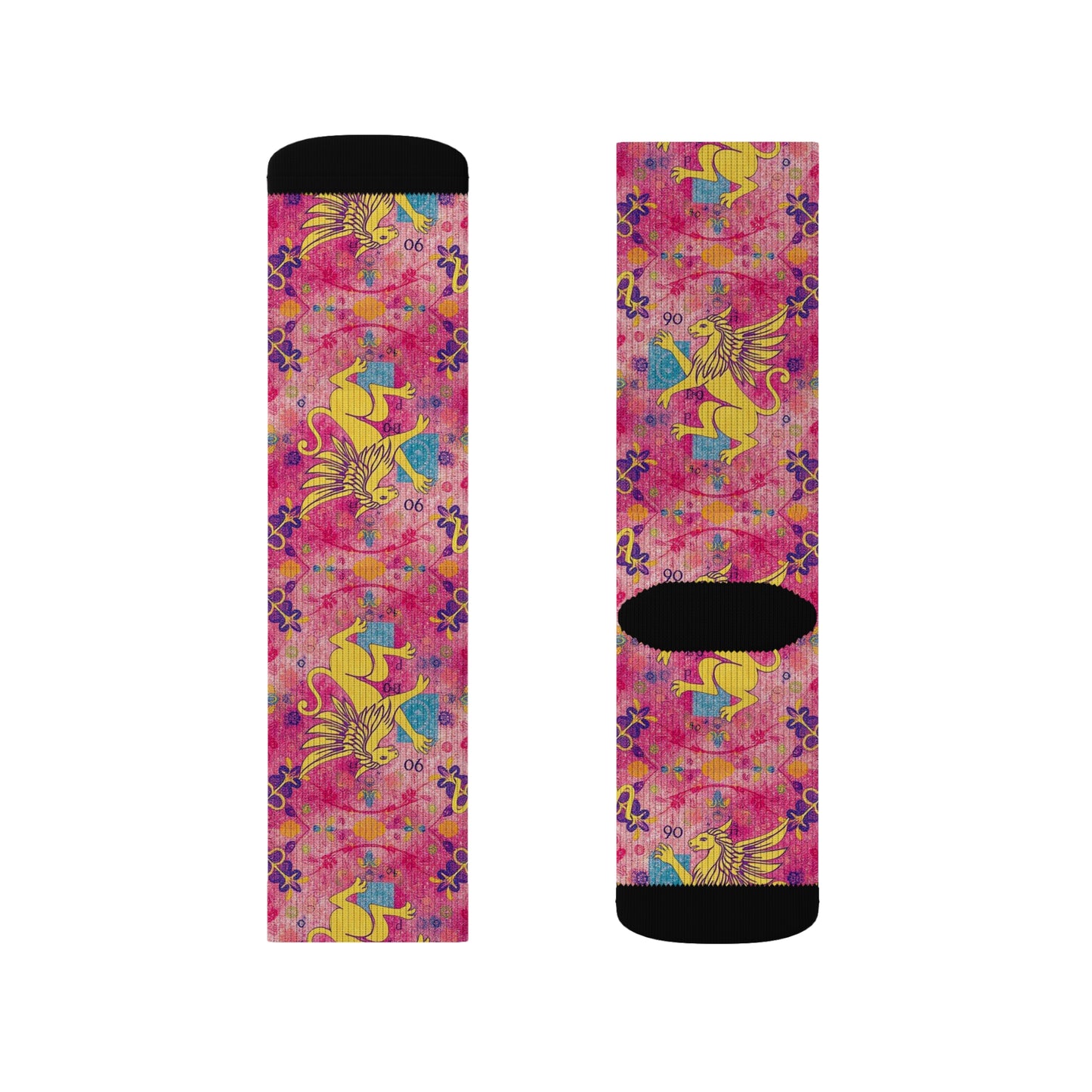 Sublimation Socks, Virgo, Zodiac v2, Pattern