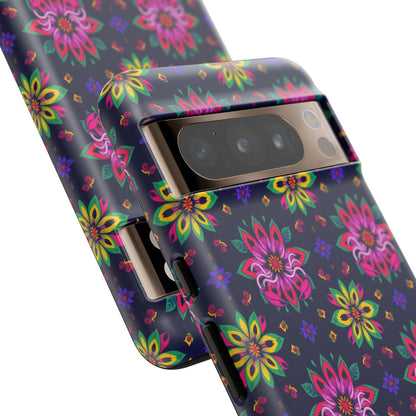 Tough Cases, Scorpio, Zodiac v4, Flower Pattern