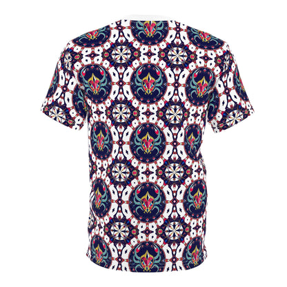 Unisex Cut & Sew T-Shirt, (AOP), Scorpio, Zodiac v4, Jewels Pattern
