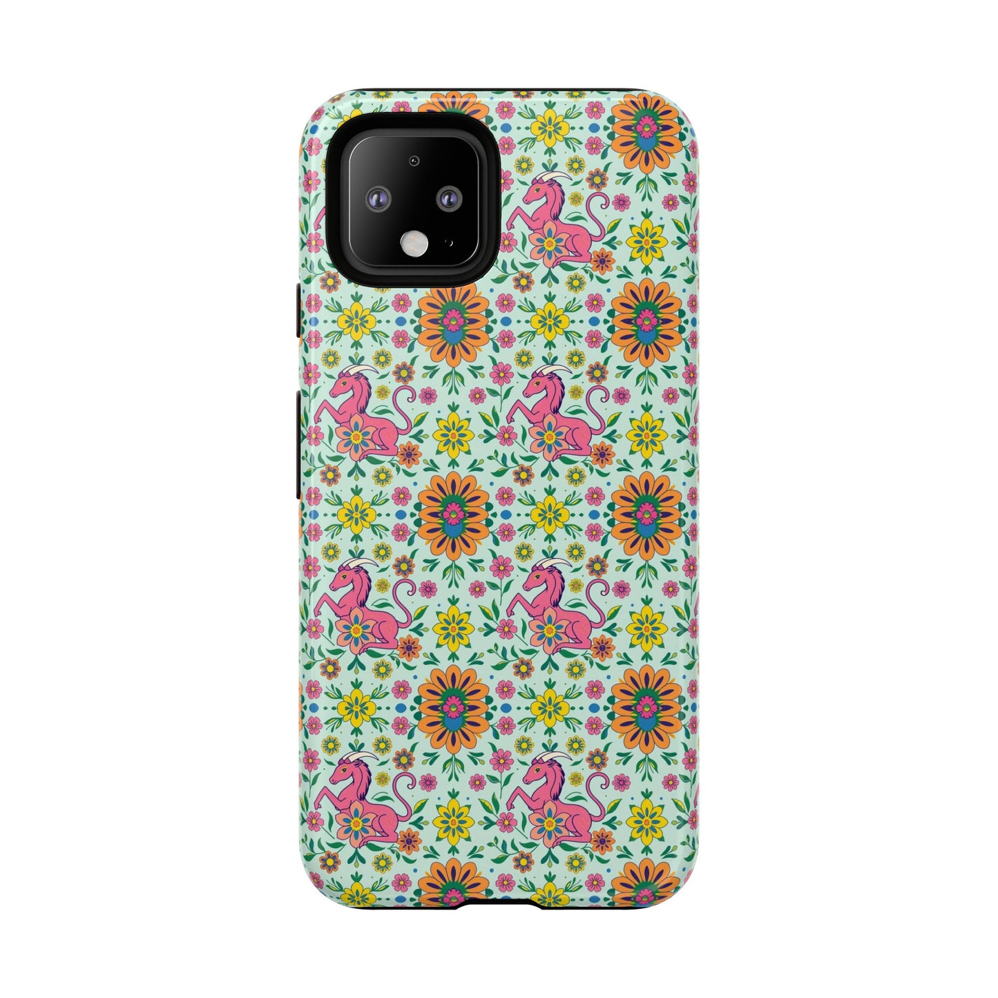 Tough Cases, Aquarius, Zodiac, Flower Pattern