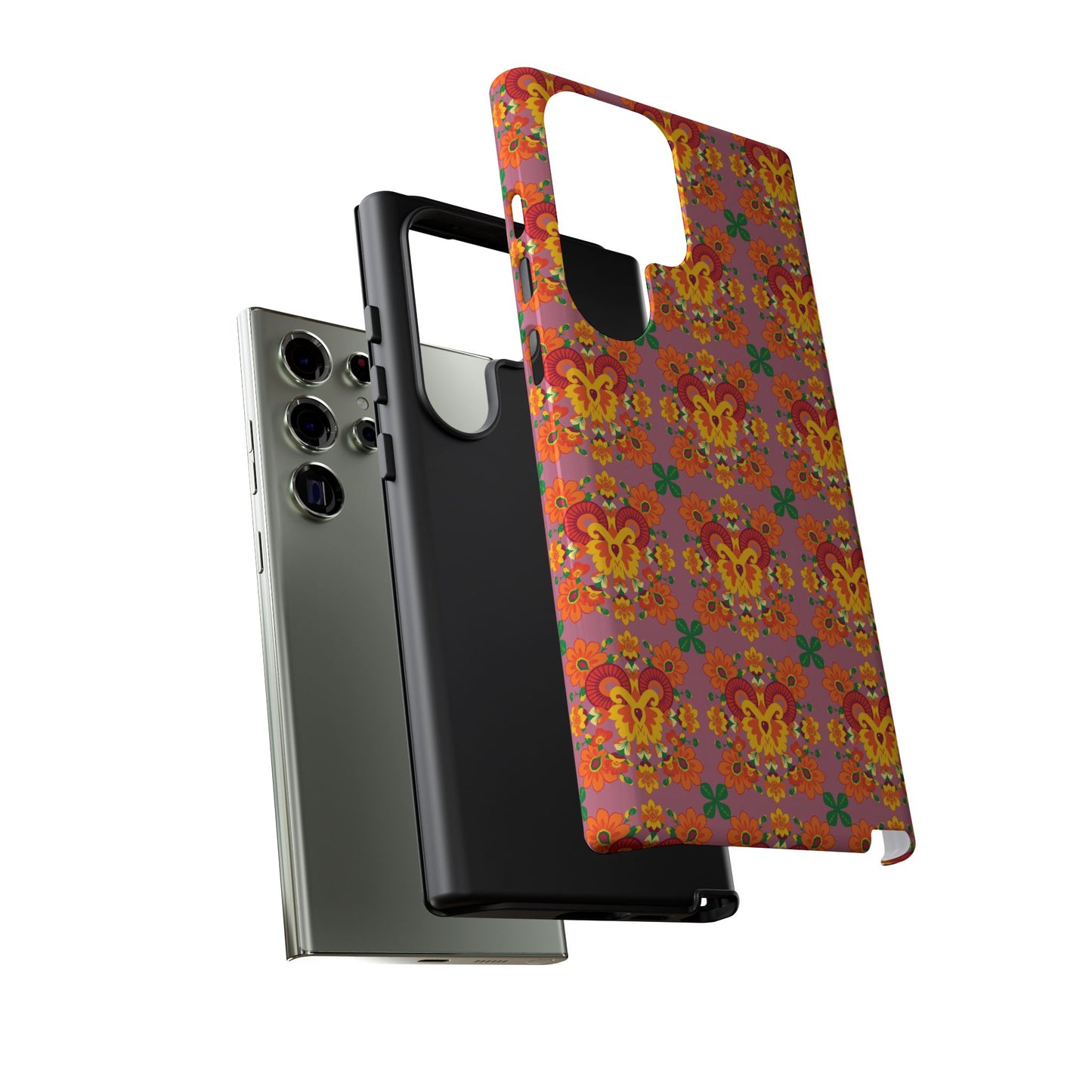 Tough Cases, Aries, Zodiac v1, Flower Pattern
