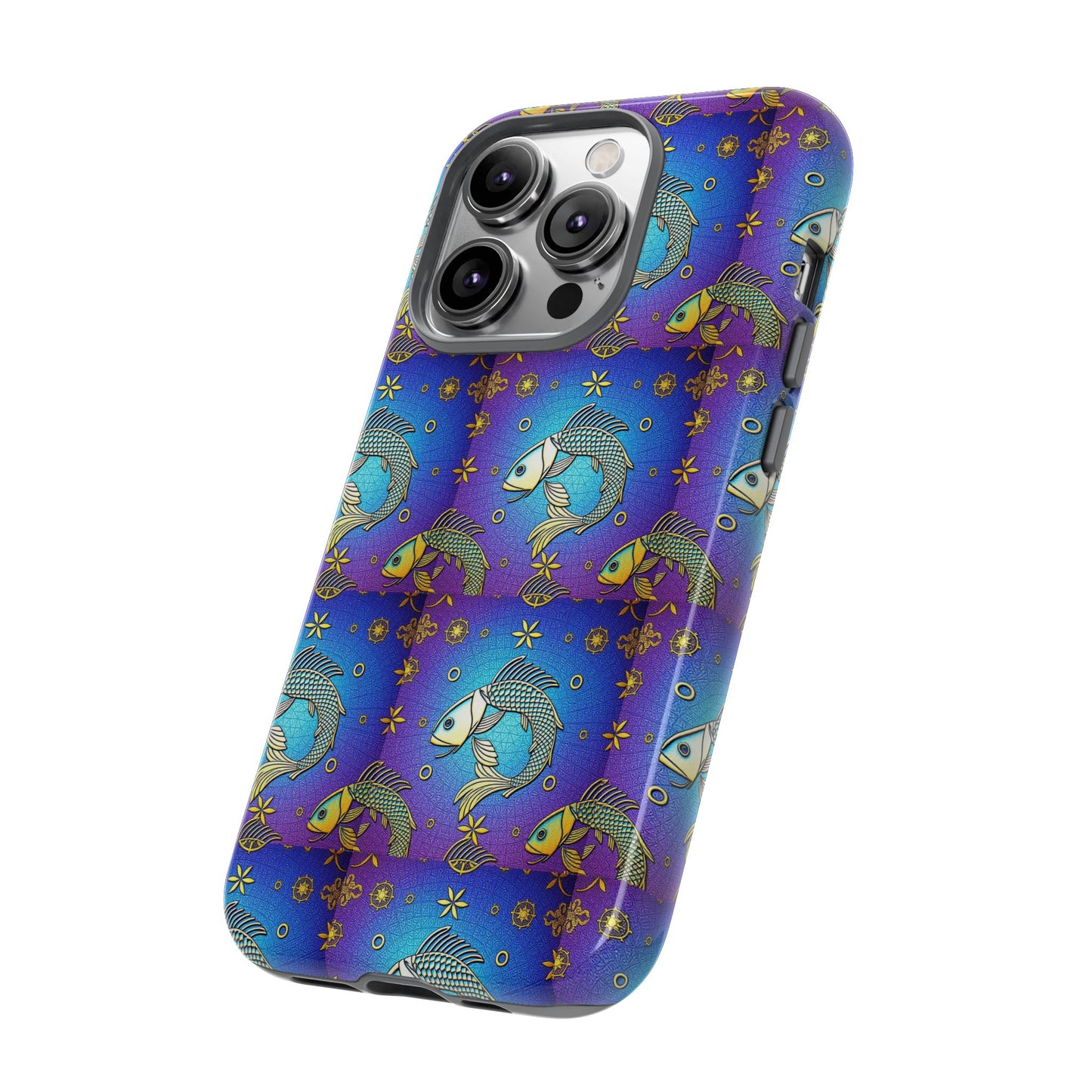 Tough Cases, Pisces, Zodiac v2, Metal Pattern