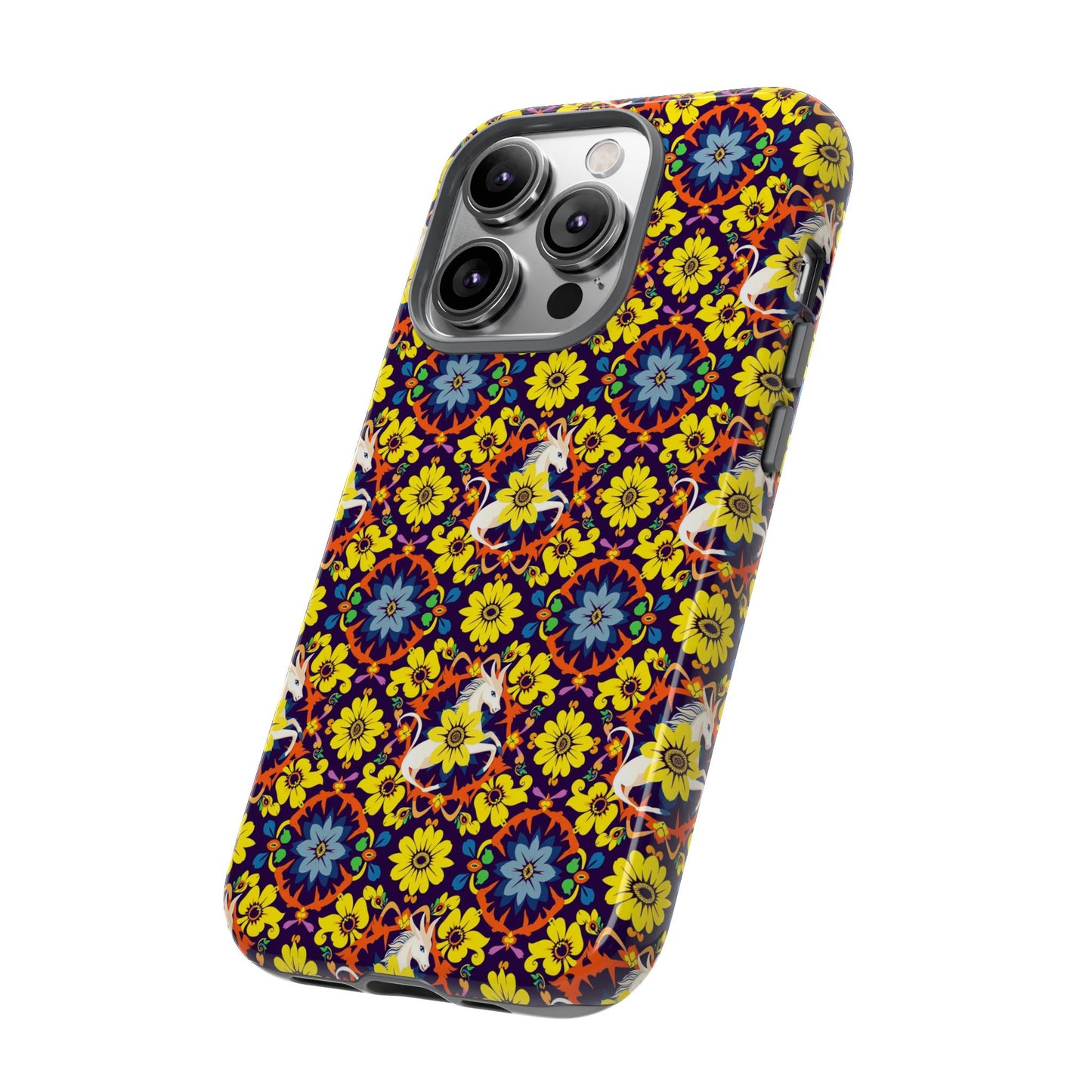 Tough Cases, Aquarius, Zodiac v3, Flower Pattern