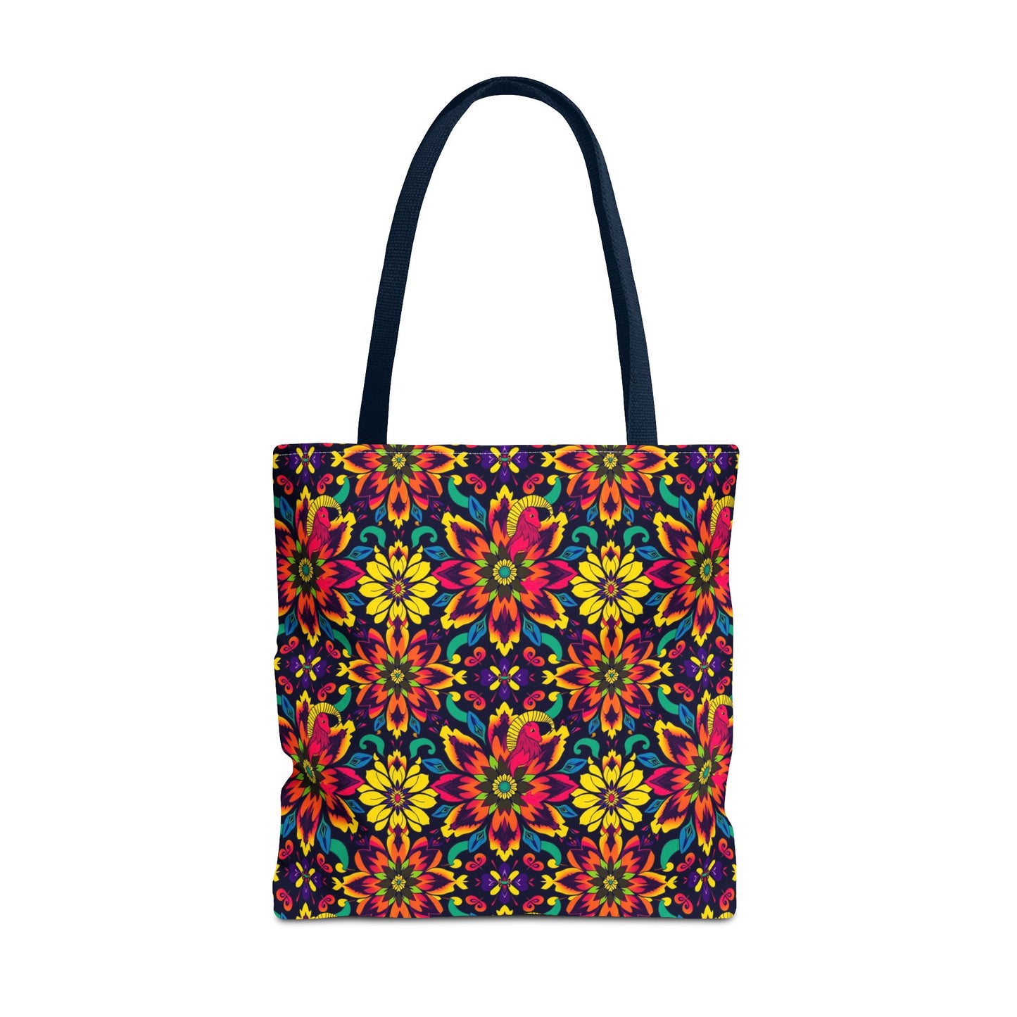 Tote Bag, (AOP), Capricorn, Zodiac, Flower Pattern