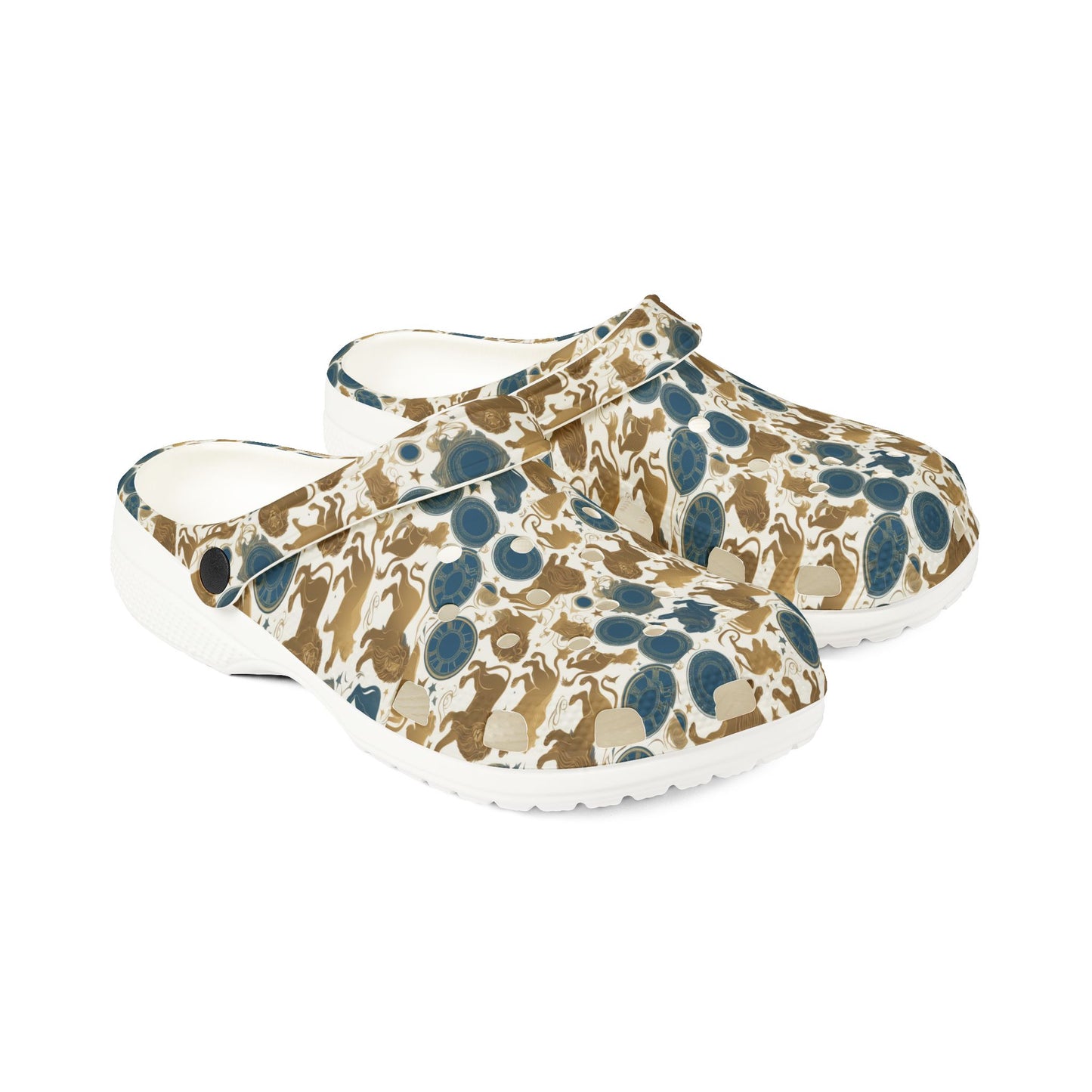 EVA Foam Rubber Shoes, (AOP), Leo, Zodiac, Pattern