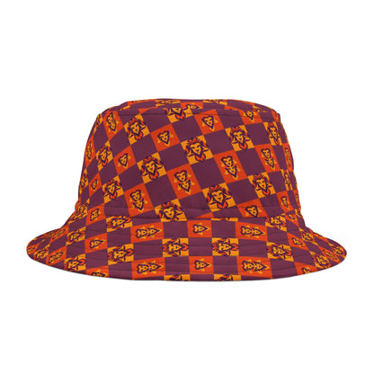 Bucket Hat, (AOP), Leo, Zodiac, Shape Pattern