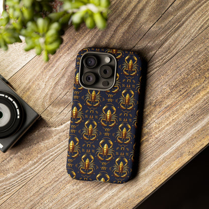 Tough Cases, Scorpio, Zodiac, Metal Pattern