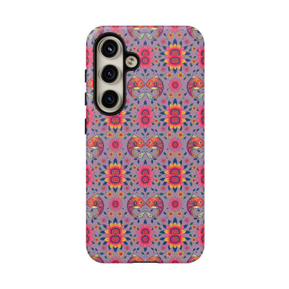 Tough Cases, Pisces, Zodiac v3, Flower Pattern