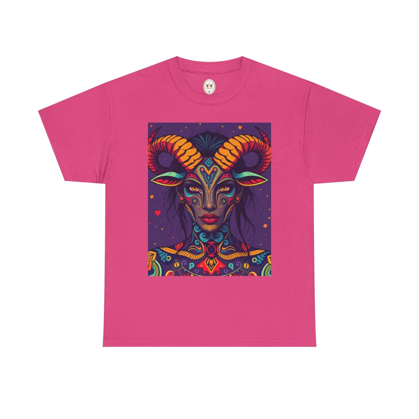 Unisex Heavy Cotton T-Shirt, Taurus, Zodiac v3, Sexy Art