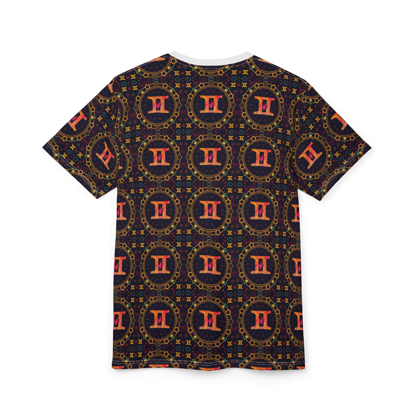 Unisex Cut & Sew T-Shirt, AOP, Gemini, Zodiac, Pattern