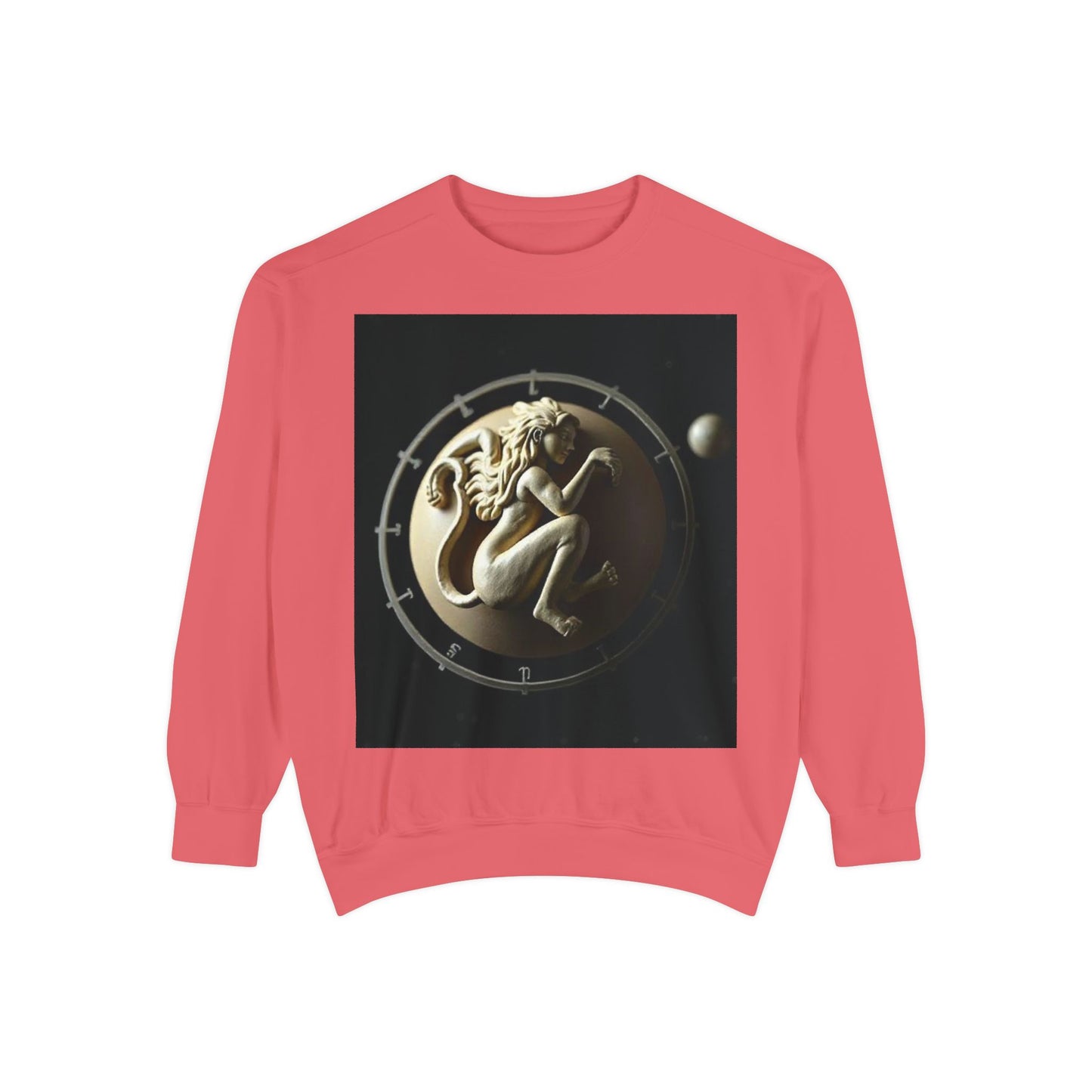 Garment-Dyed Sweatshirt, Unisex, Space Symbol Design, Virgo