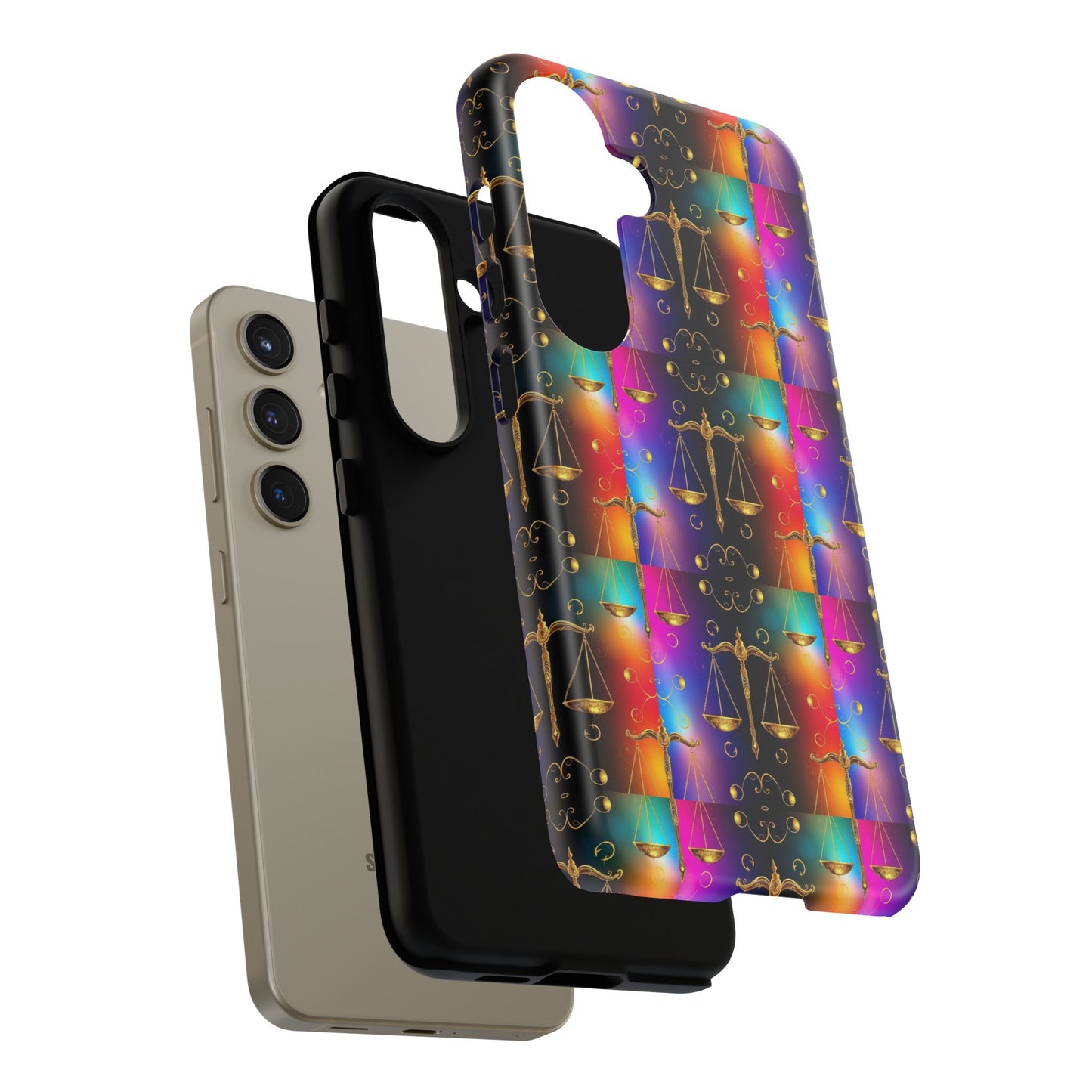 Tough Cases, Libra, Zodiac v1, Metal Pattern
