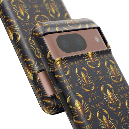 Tough Cases, Scorpio, Zodiac, Metal Pattern