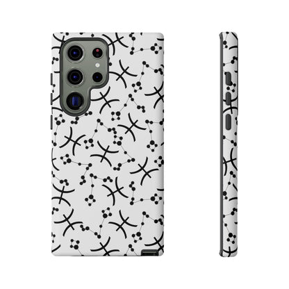 Tough Cases with the Pisces Zodiac sign for iPhone, Samsung Galaxy, and Google Pixel devices