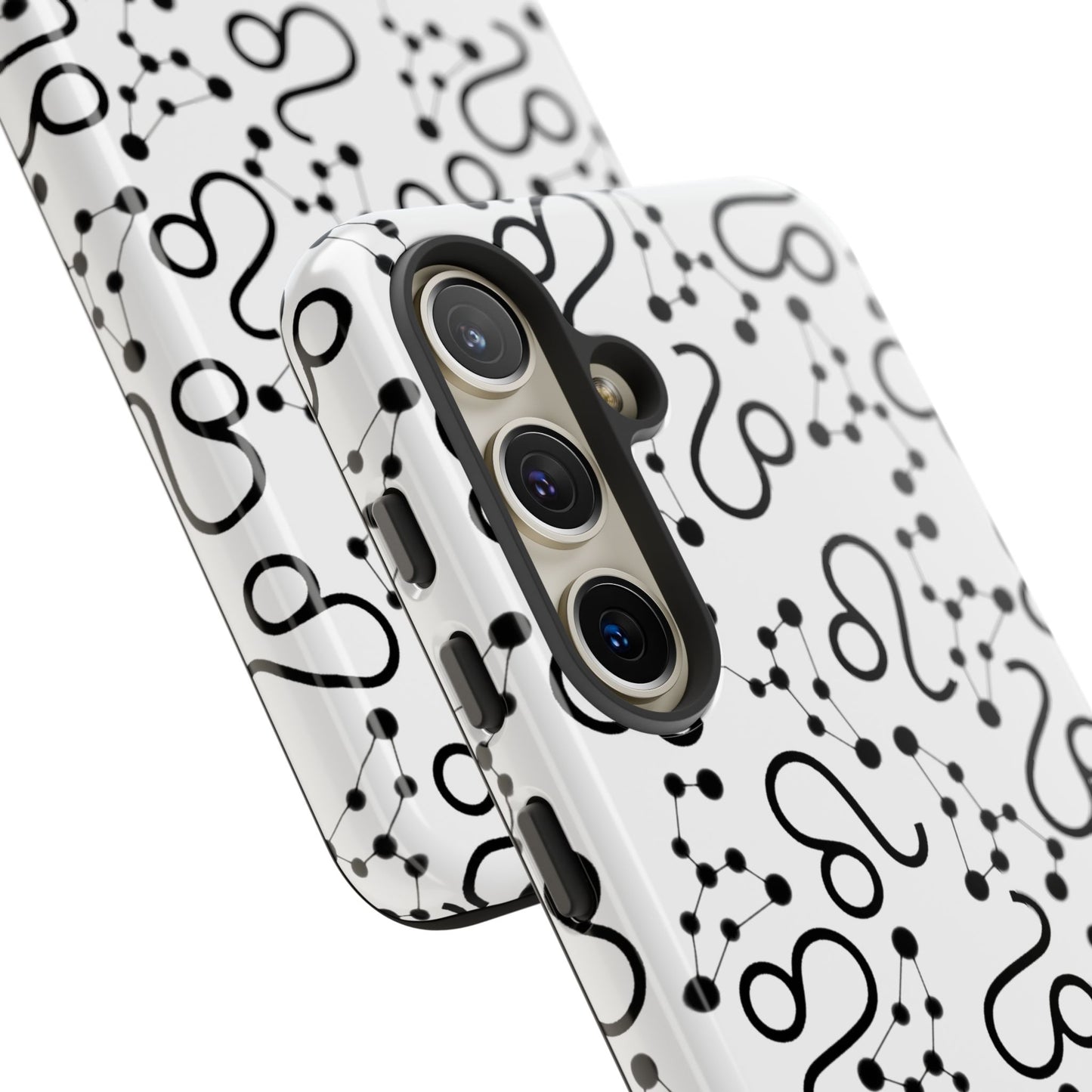 Tough Cases with the Leo Zodiac sign for iPhone, Samsung Galaxy, and Google Pixel devices