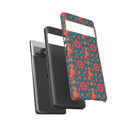 Tough Cases, Leo, Zodiac v2, Flower Pattern