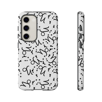 Tough Cases with the Capricorn Zodiac sign for iPhone, Samsung Galaxy, and Google Pixel devices