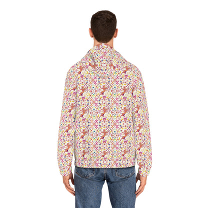 Full-Zip Hoodie (AOP), Sagittarius, Zodiac v4, Pattern