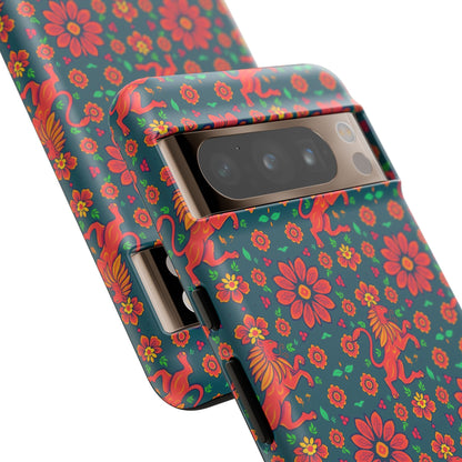 Tough Cases, Leo, Zodiac v2, Flower Pattern