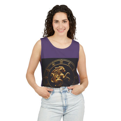 Unisex Garment-Dyed, Tank Top, Virgo Design, Planet Animal, 100% US cotton