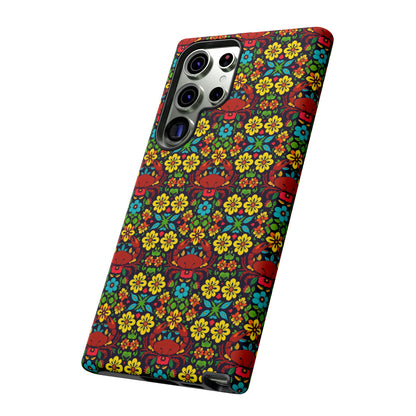 Tough Cases, Cancer, Zodiac v2, Flower Pattern