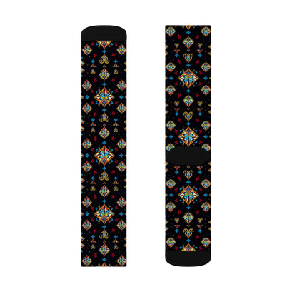 Sublimation Socks, Sagittarius, Zodiac v3, Jewel Pattern