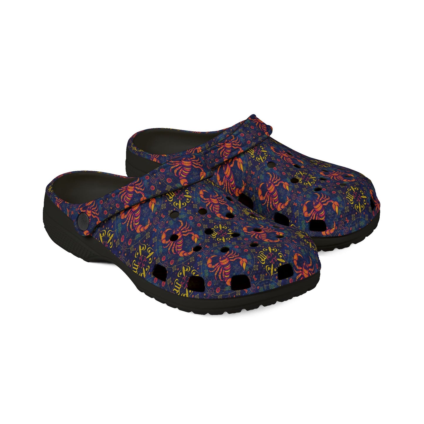 EVA Foam Rubber Shoes, (AOP), Scorpio, Zodiac v3, Pattern