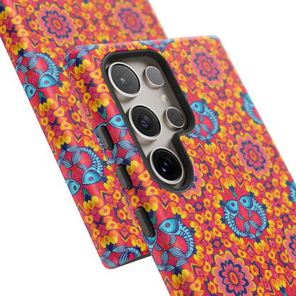 Tough Cases, Pisces, Zodiac v1, Flower Pattern