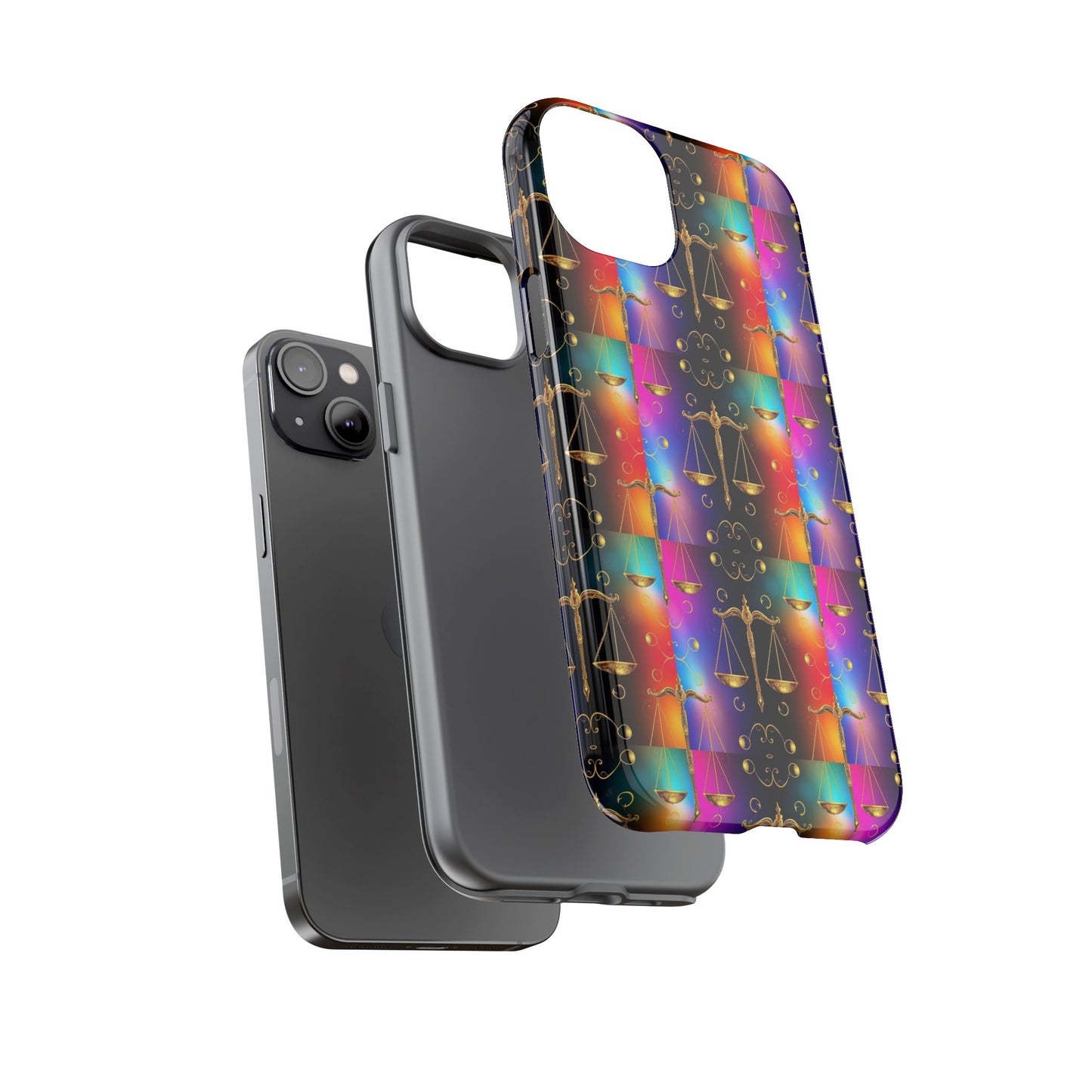 Tough Cases, Libra, Zodiac v1, Metal Pattern