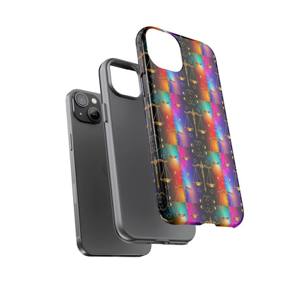 Tough Cases, Libra, Zodiac v1, Metal Pattern