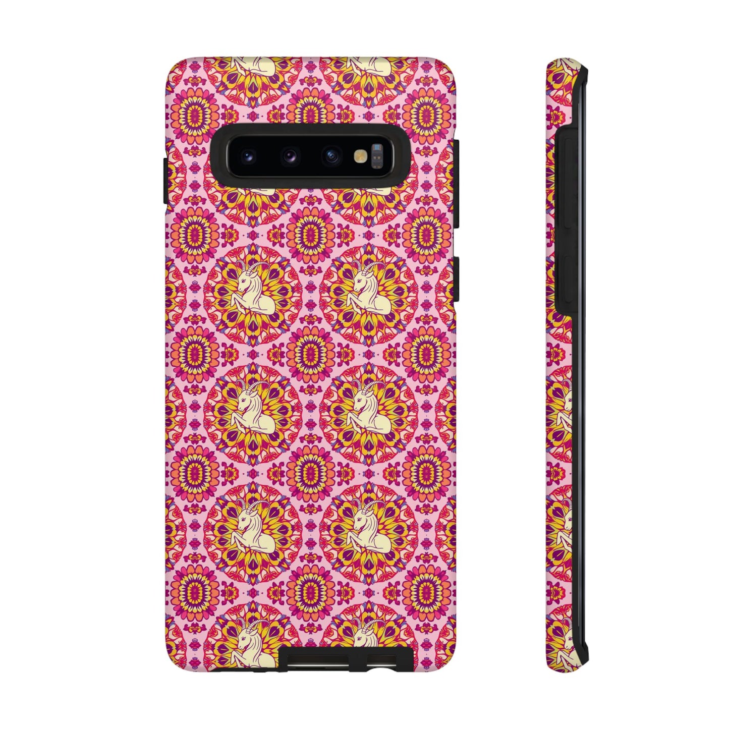 Tough Cases, Capricorn, Zodiac v4, Flower Pattern