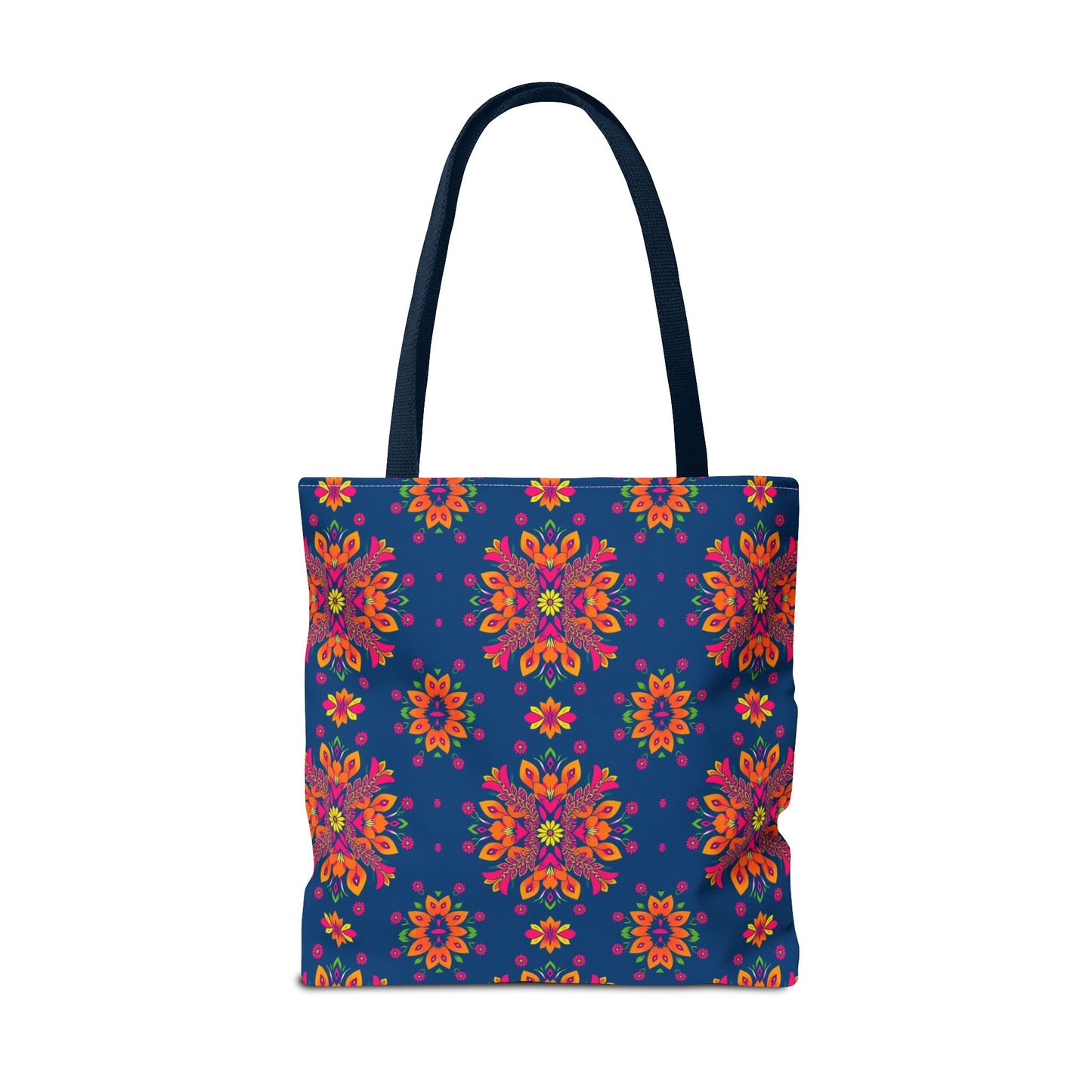 Tote Bag, (AOP), Gemini, Zodiac v4, Flower Pattern