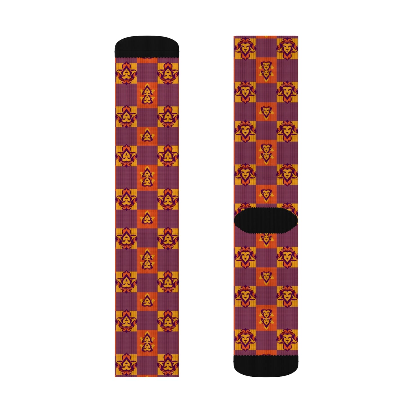 Sublimation Socks, Leo, Zodiac v2, Shapes Pattern