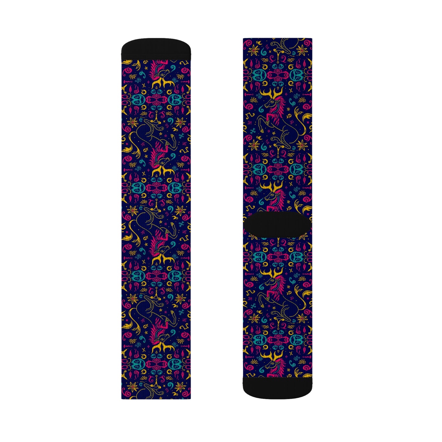Sublimation Socks, Aquarius, Zodiac v3, Pattern
