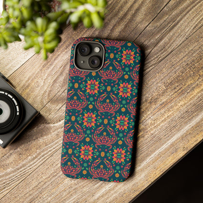 Tough Cases, Cancer, Zodiac v4, Flower Pattern