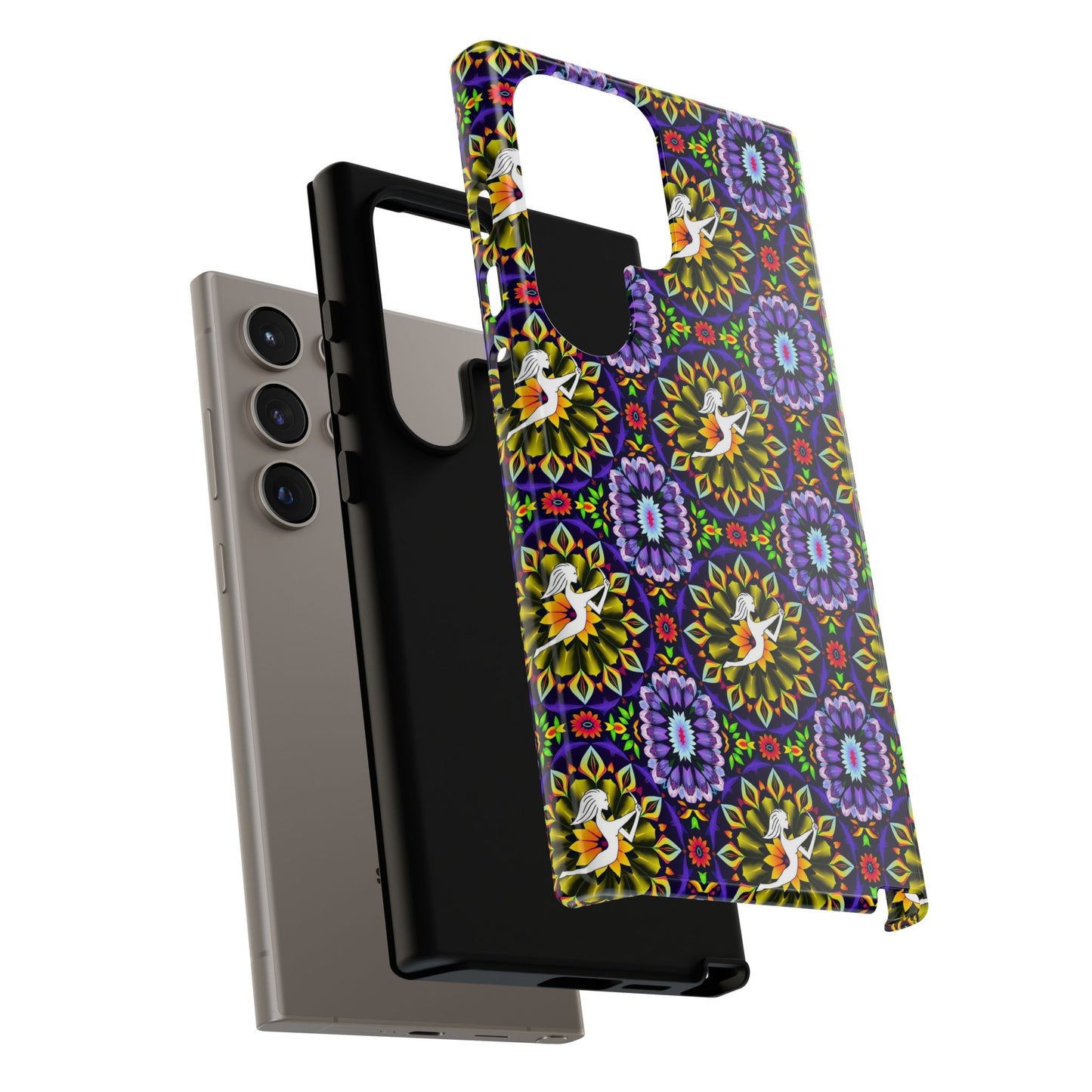 Tough Cases, Sagittarius, Zodiac v1, Flower Pattern