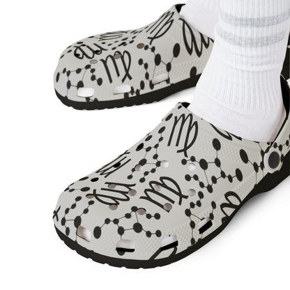 EVA Foam Rubber Shoes (AOP), Material 100% EVA, Virgo Zodiac Design