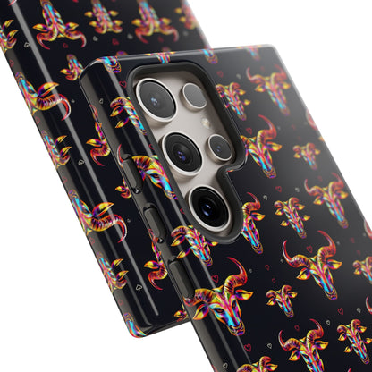 Tough Cases, Taurus, Zodiac, Metal Pattern
