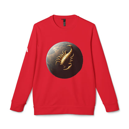 Adidas, Unisex Fleece Crewneck Sweatshirt, Scorpio, Planet Animal, Zodiac