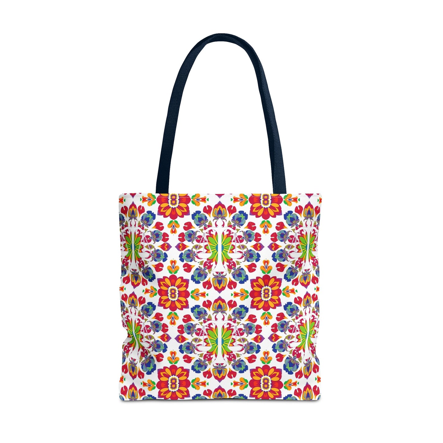 Tote Bag, (AOP), Libra, Zodiac v5, Flower Pattern