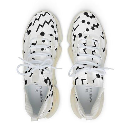 Men's Mesh Sneakers, Aquarius Zodiac Sign, all over print