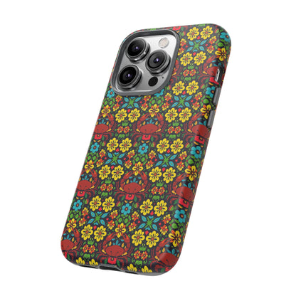 Tough Cases, Cancer, Zodiac v2, Flower Pattern