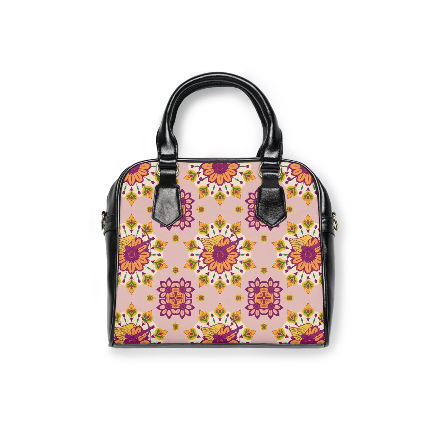 Shoulder Handbag, Sagittarius, Zodiac, Flower Pattern